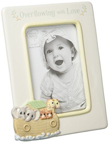 Precious Moments Overflowing with Love Noah's Ark Ceramic 4x6 Nursery Décor Photo Frame 173431