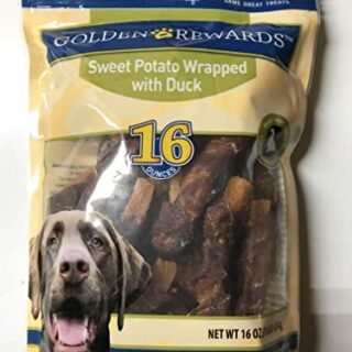 Golden Rewards Sweet Potato Wrapped with Duck Dog Treats, 16 Oz