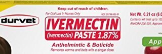DURVET/EQUINE 698454 Ivermectin Paste 1.87% Bulk for Horses Apple, 6.08 gm