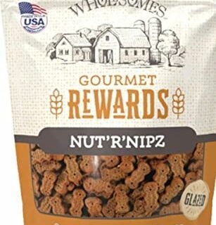 SPORTMiX Wholesomes Gourmet Rewards Nut'R'Nipz Dog Biscuits, Peanut Butter, 2Lb. Bag (2100306)