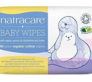 Natracare Organic Cotton Baby Wipes 50 ct (6-Pack)