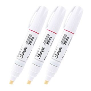 Sharpie Oil Based Paint Marker, Bold Point, White, 3/Pack