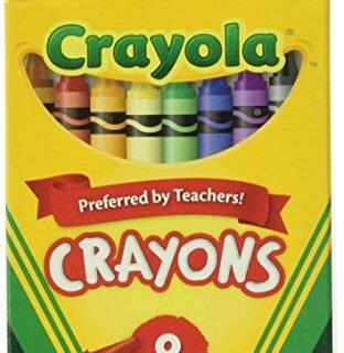 Crayola Crayons 8 in a Box (Pack of 12) 96 Crayons Total