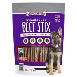 Chew Masters Dog Treats Beef Stix Gras Fed Wheat Free Corn Free Soy Free ( 32 0Z)
