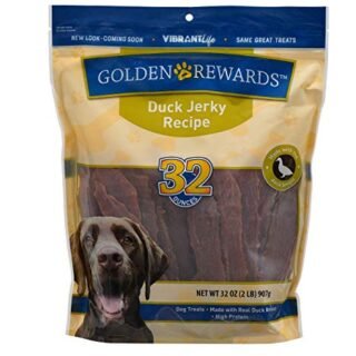 PACK OF 2 - Golden Rewards Duck Jerky Dog Treats, 32 oz