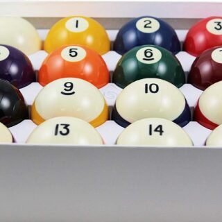 Aramith 2-1/4" Regulation Size Crown Standard Billiard/Pool Balls, Complete 16 Ball Set