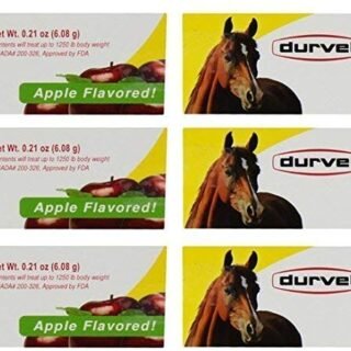 Durvet 6 Pack of Ivermectin Paste, 0.21 Ounces each, Apple Flavored Horse Wormer