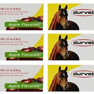 Durvet Ivermectin Paste Dewormer - 6.08g dose @ 1.87% Apple Flavor (6-Pack)